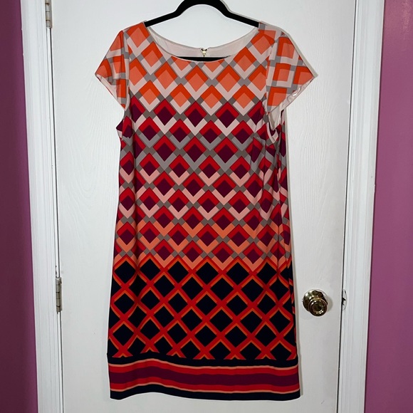Eliza J NWOT! Geometric Sheath Dress - Picture 11 of 11